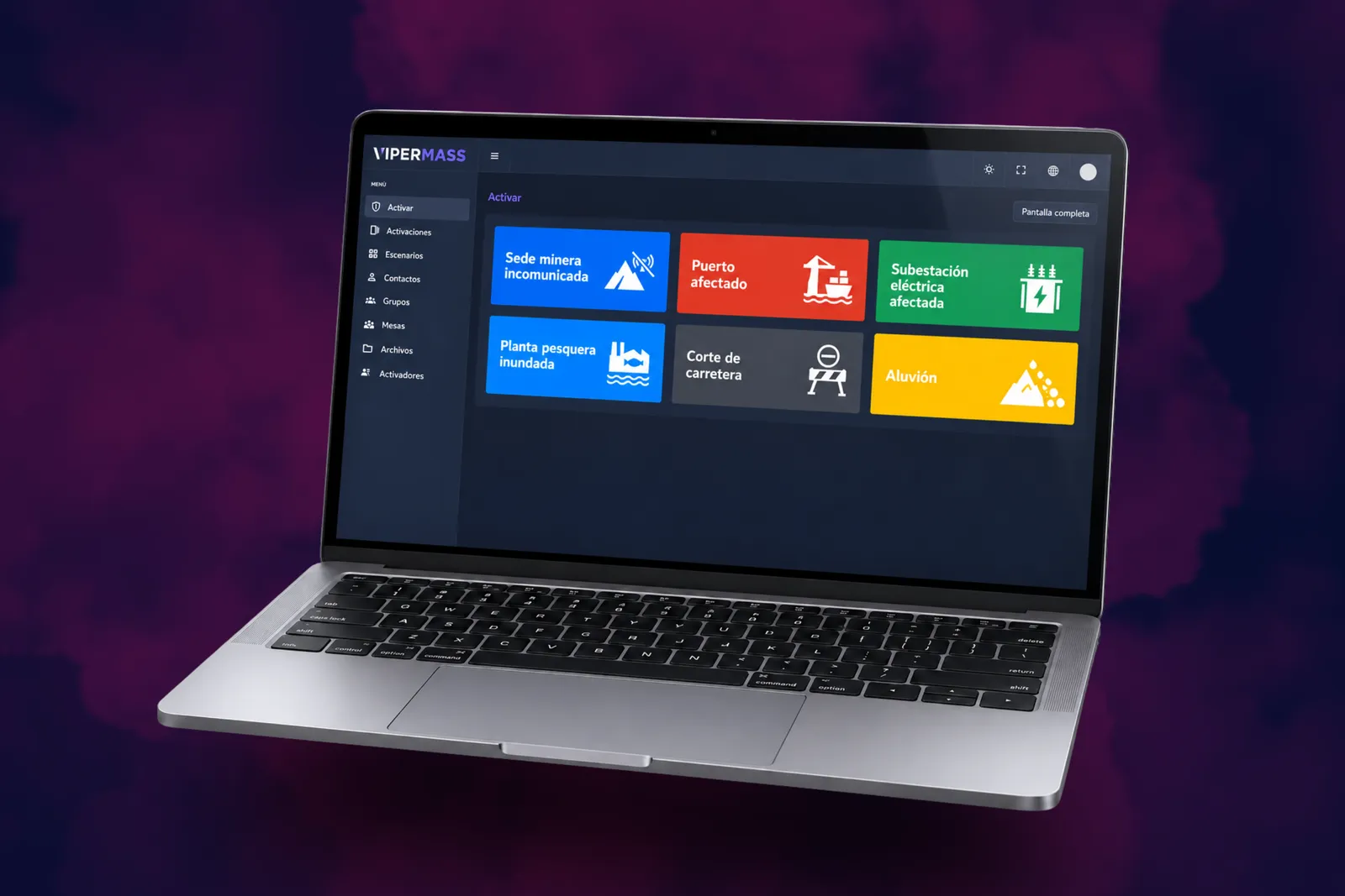 VIPER MASS on a laptop